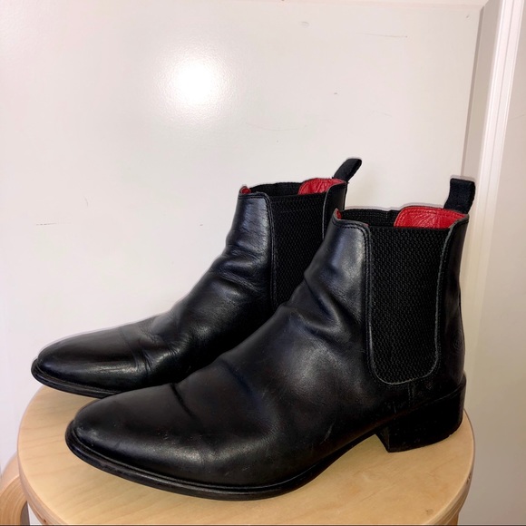 ASOS Other - Base London Black Leather Chelsea Boots